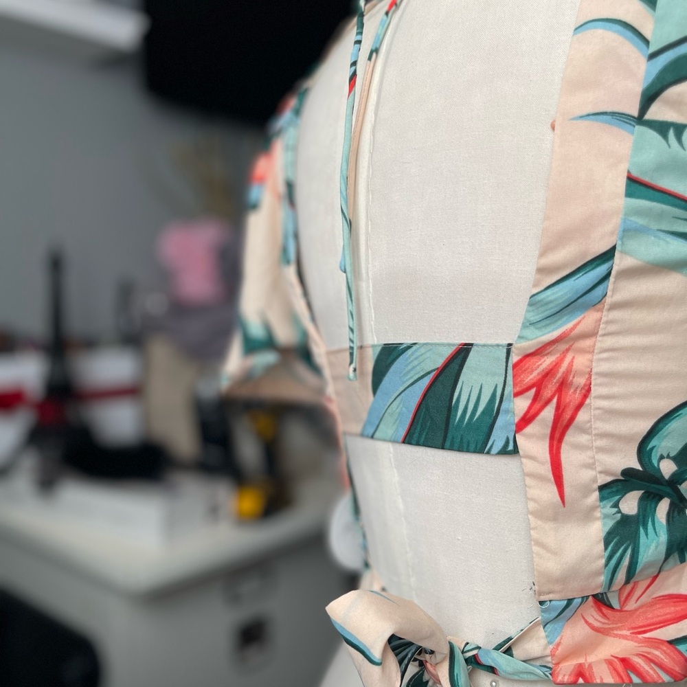 Flowery dress shirt